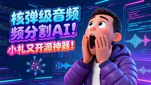 核弹级音频分割AI！小札又开源神器！
