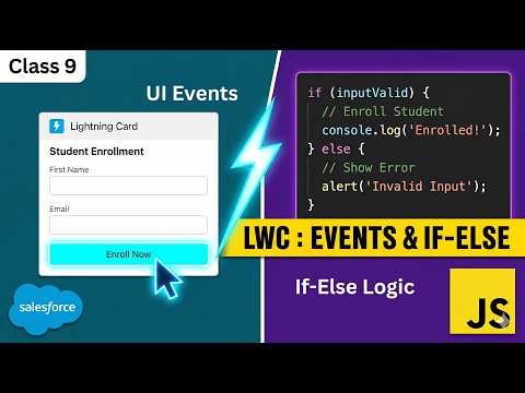 Class 9: LWC Event Handling and JavaScript If-Else Programming Basics