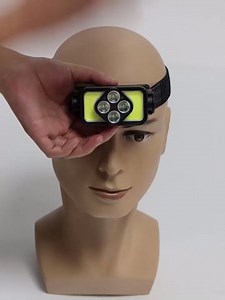 Rechargeable LED Headlamp,Hard Hat Headlight,3000 Lumen Ultra-Light Bright Waterproof Head Lamp Lightweight White/Yellow Flashlight for Camping,Hiking,Running,Repairing,Fishing,Camping Gear