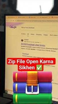 Zip File Open Karna Sikhen ✅💯🔥#computertricks #graphicsdesiging #computer #photoediting #rohitraj