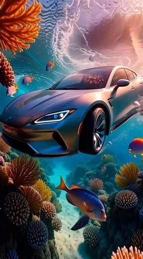 Under water car #funny #cars #underwater