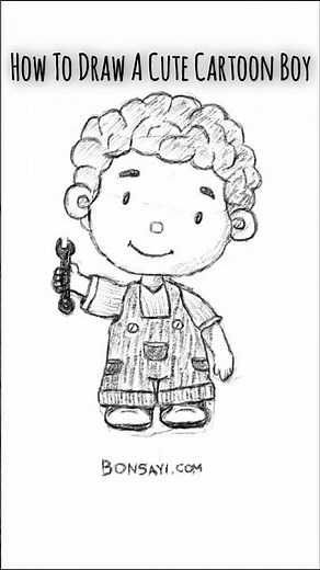 How To Draw A Cute Boy - Easy Step by Step for Beginners #howtodraw #sketch #drawingtutorial