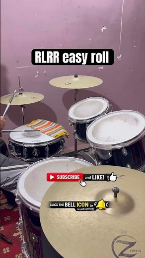 RLRR Drum Roll 🔥 Easy & Powerful Drum Rudiment for Drummers | Drum Lesson #shorts