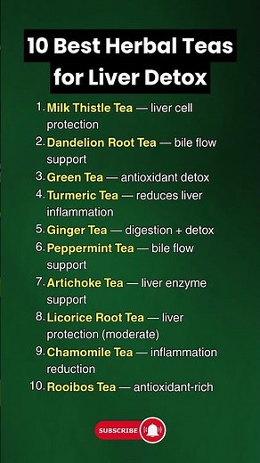 10 Best Herbal Teas for Liver Detox