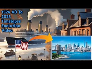 Timelapse Evolution Video of the New York City 1524 To 2025 #2025AiAliwalyimelapseEvolution