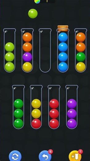 Satisfying Ball Sort Puzzle 😌 Perfect Stack Finish! #shorts