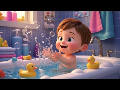Bathtime Song for Toddlers | Fun Bath Time Nursery Rhyme | Kids Songs & Learning Songs