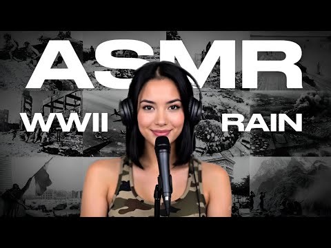 ASMR | Shy Girl Explains The History of World War II... Soft Spoken + Rain Sounds (MY FIRST VIDEO)