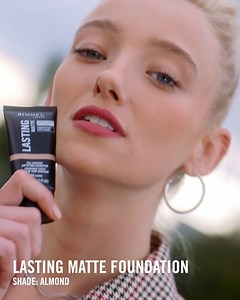 2.4K views · 41 reactions | Create the most flawless makeup canvas with Lasting Matte Foundation  The mousse formula transforms into a powder finish, plus it ensures your complexion feels hydrated and balanced for up to 12 hours, so you can enjoy a #NonStopMatte finish that lasts | Rimmel London | Facebook