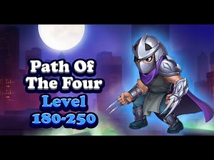 Level 180-250 Path Of Four Boss | Hero Wars Ninja Turtles Event