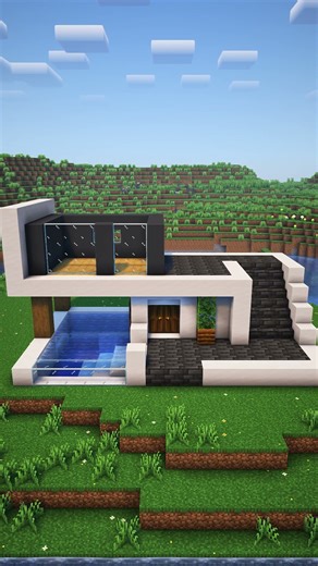 Minecraft Easy Modern House #minecraft