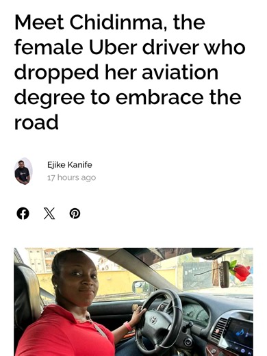 the lady who dropped her #aviation #degree to become an #privatehiredriver #uberdriver #taxidriver