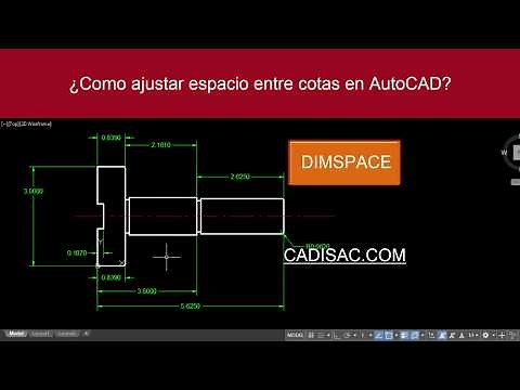 como ajustar espacio entre cotas en autocad