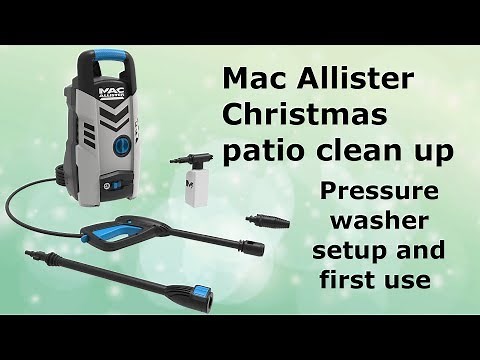 Mac Allister pressure washer setup and first use