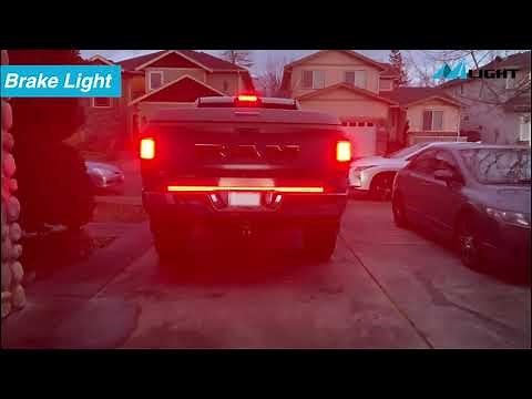 Nilight Truck Tailgate Light Strip 48" Triple Row 360 LED Strip