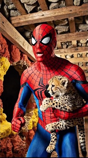 Cheetah Chasing Spider-Man for Its Baby – Shocking Rescue!