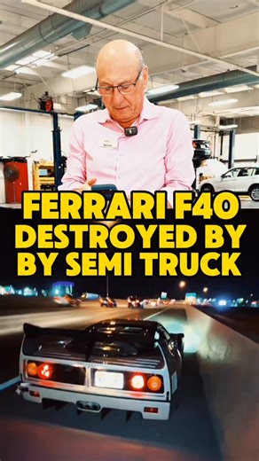 Autoscope European Car Care on Instagram: "Ferrari F40 DESTROYED By Semi Truck"