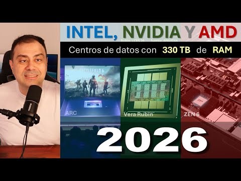 INTEL, NVIDIA Y AMD. Helios EPYC Zen 6 Instinct CDNA, Vera Rubin, Core Ultra 300 ARC | #CES26 2026