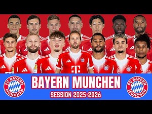 FC Bayern Munich SQUAD | Session 2025-2026 | UPDATED | Players, Countries & Position