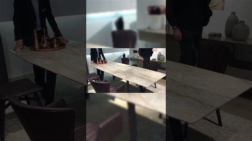 Expandable marble table #table
