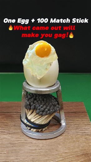 Match Sticks vs Eggs🔥 #satisfying #asmr #experiment