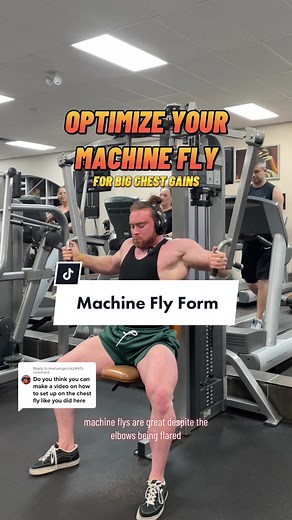 Replying to @manuelgarcia2441 Here’s how to optimize your Machine Flys technique. Hope this helps 🫡 #bodybuilding #exercise #fitness #gym #fy #motivation #gains #lift