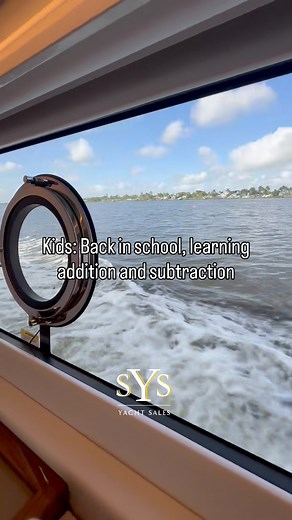 📚Boat Math > School Math📚 While the kids are stuck solving equations, I’m mastering the real formula: Boat Sunshine = Happiness. 🛥☀️ #SYSYachtSales #BackToSchool #YachtLife #BoatLife #LuxuryLifestyle #BoatDays #OnTheWater #BoatingSeason #OceanViews #BoatGoals #CruisingLife #LuxuryBoating | SYS Yacht Sales