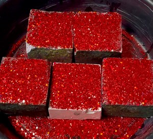 9.8K views · 718 reactions | Ruby Red Glitter over Fluffy & Crispy Gym Chalk | Snow Fairy ASMR | Facebook