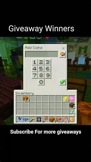 Giveaway Winner 🎁🥳 #craftersmcskyblock #minecraft #hypixelformcpe #gaming #hypixel #shere #fyp #mcpe