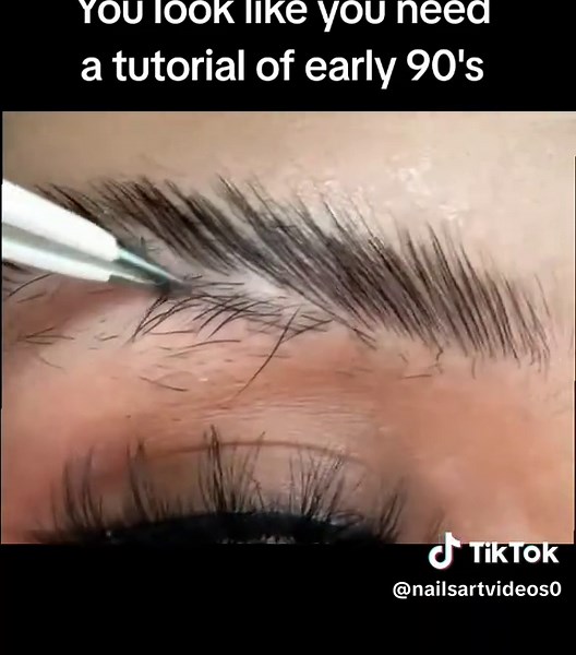 Eyebrow Threading Tutorial: 90's Transformation
