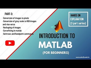 [Part-3] MATLAB: Working with images, Curve fitting, sortrows and randperm | ML#3 | Aim2crack