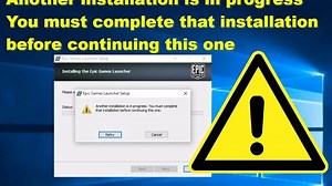 How to fix "Another installation is in progress" error