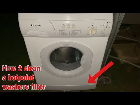 Hotpoint First Edition FEW12 washing machine || How to clean the lint filter