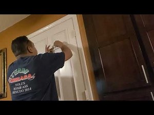 Add panels to flat door. FLAT DOOR MAKEOVER