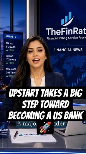Upstart Takes a Big Step Toward Becoming a US Bank 🚀🏦#Upstart #DigitalBanking #AILending #Fintech