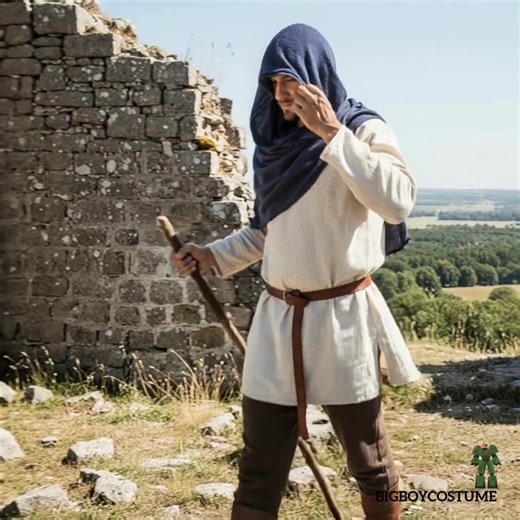 Medieval Hooded Cloak for Men – Black, Dark Blue, Brown Monk Hood Scarf, Renaissance Cowl, Fantasy LARP Cosplay, Christmas Gift - Etsy