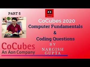 1.5 CoCubes 2020 | Computer Fundamentals and Coding Questions | Cocubes Pseudo Code & Coding