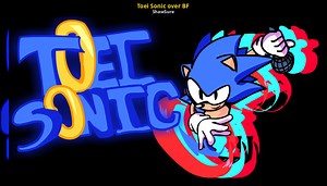 Toei/Junio Sonic over BF Mod for Friday Night Funkin' | FNF Mods