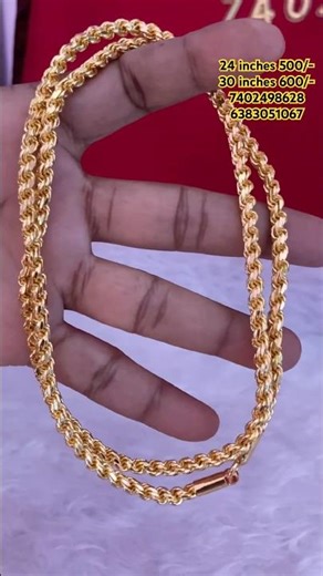 Premium quality micro plated chain #goldjewellery #chain