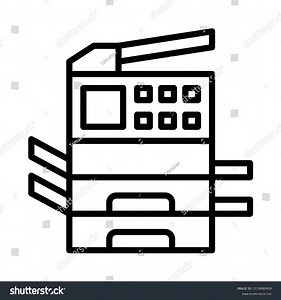 Xerox Icon Line Art Style Design Stock Vector (Royalty Free) 2174880409 | Shutterstock