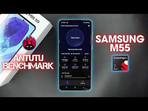 Samsung Galaxy M55 AnTuTu Benchmark test | Snapdragon 7 Gen 1