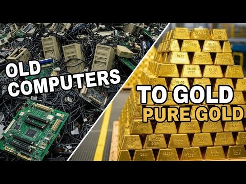 How Old Computers Are Recycled Into Pure Gold 💰 | Full Factory Process