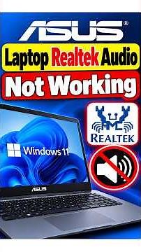ASUS Laptop Realtek Audio Not Working? Fix It #RealtekAudio #RealtekDriver #AudioNotWorking