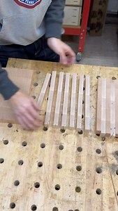 Glue-up round two on this maple and cherry end-grain cutting board. Flipping, aligning, and clamping everything tight so the pattern really comes together. Always a little nerve-wracking, but also one of the most satisfying steps | Get Off The Couch Design