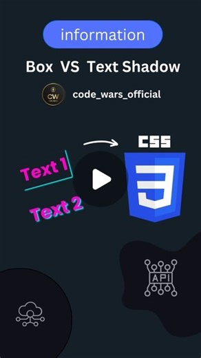 Code Wars on Instagram: "(Share it 🚀) Box VS Text Shadow CSS. . . . 🤩 Source Code Available in GitHub & Telegram Link in Bio 🔥 !! FOLLOW US TO LEARN CODING !! Follow for more @code_wars_official 💙 Tags Your Friends 😉 Don't forget Like ♥️ and share 💬 Save for future references 📖 ✅ Follow Us @code_wars_official to never miss content like this in the future 🚀 Hastags🏷️ : #navigation #hover #html #css #html5 #css3 #csstricks #cssanimation #learnhtml #learncss #csstips #csstipoftheday #webde