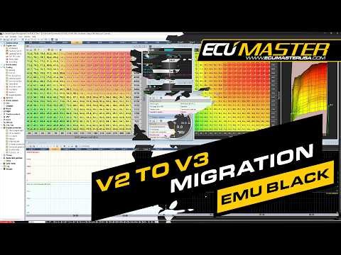 EMU Black V2 to V3 Map Migration | ECUMaster USA