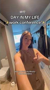 Conference day in the life💼📈