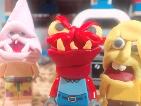lego spongebob face freeze clip