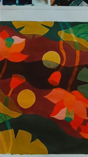 How to Create Overlapping Art | Simple Painting for Students#Overlapping Painting#MyArtJourneyBook