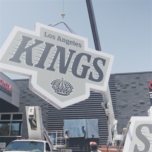 Over the weekend, we replaced many of our public facing logos at Toyota Sports Performance Center with our new primary mark! | LA Kings
